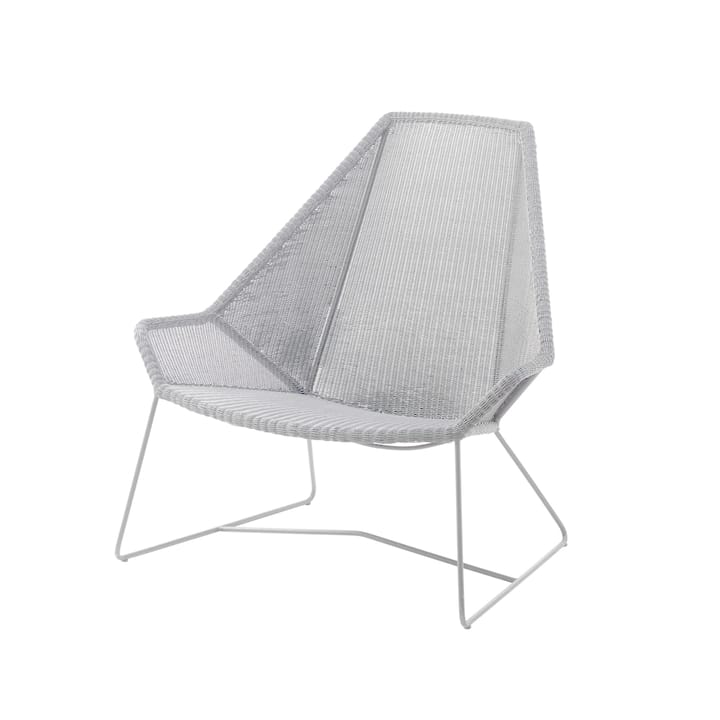 Breeze loungestol høy rygg weave - White grey - Cane-line