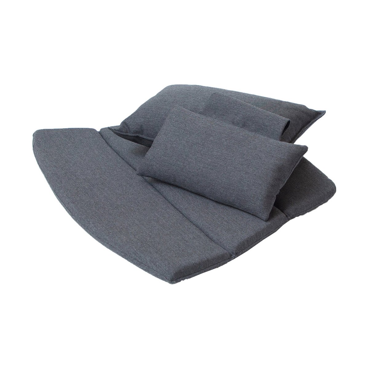 Cane-line Breeze Loungestol putesett, høy rygg Cane-line Natté black