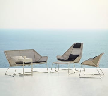 Breeze Loungestol putesett, høy rygg - Cane-line Natté black - Cane-line