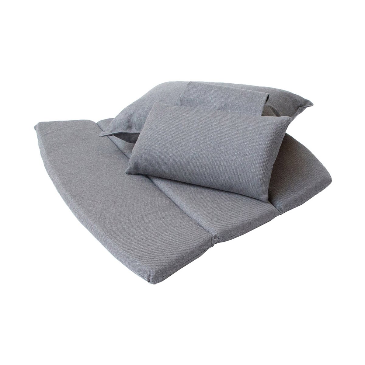 Cane-line Breeze Loungestol putesett, høy rygg Cane-line Natté grey