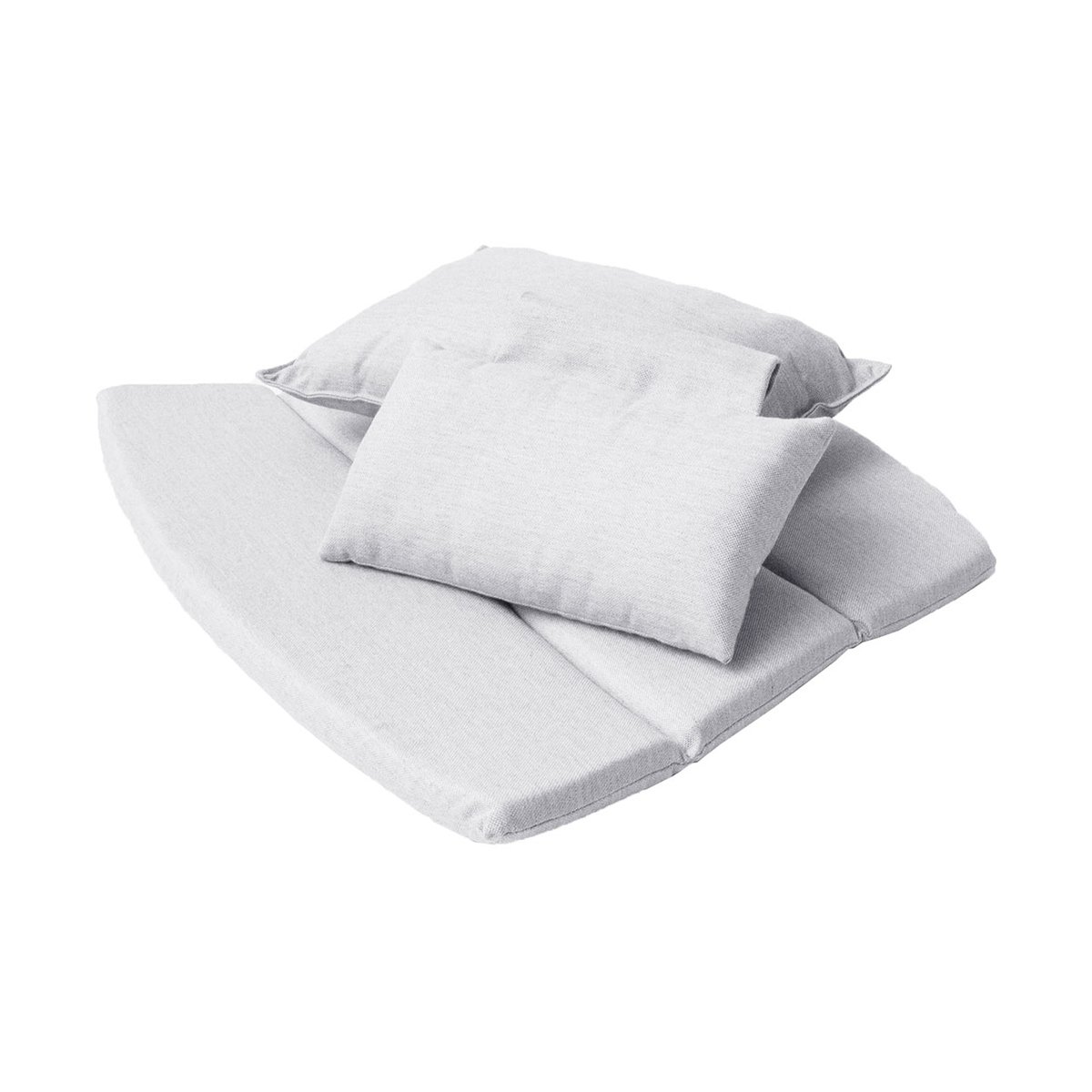 Cane-line Breeze Loungestol putesett, høy rygg Cane-line Natté light grey