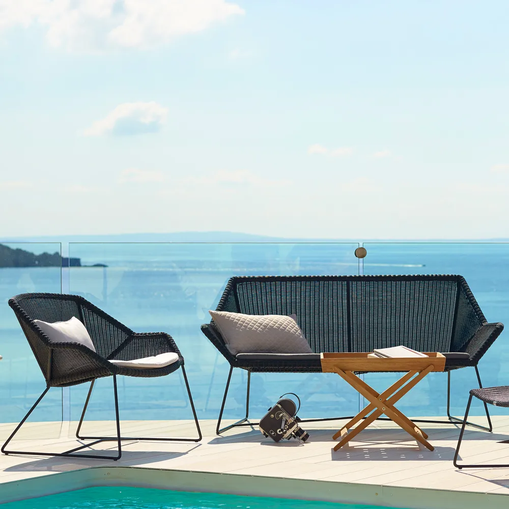 Breeze sofa 2-seter weave, Light grey Cane-line