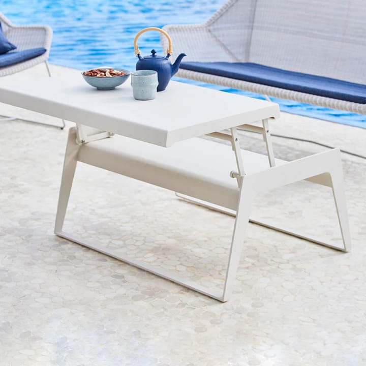 Chill out sofabord, White, dobbel Cane-line