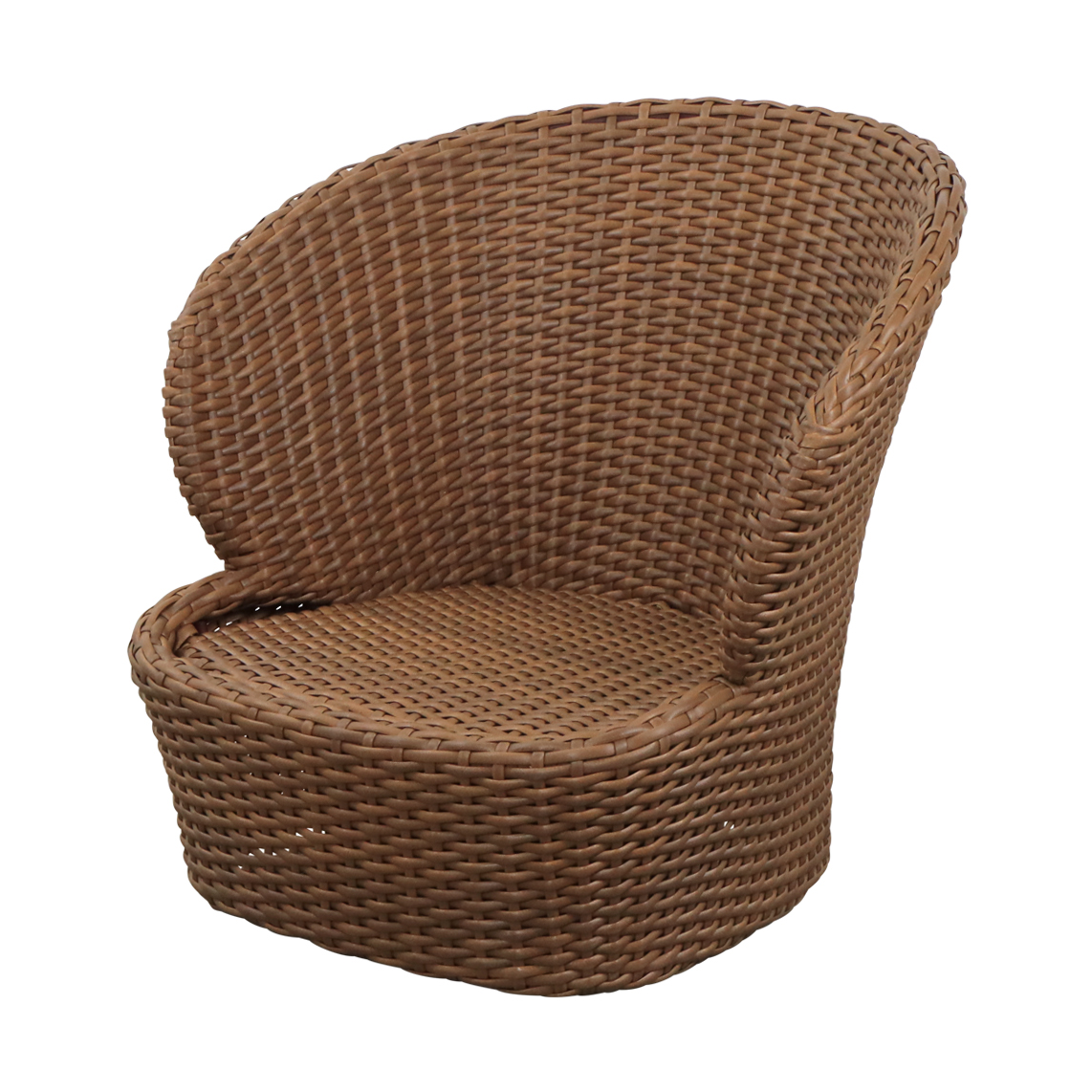Cane-line Coast loungestol swivel Umber brown (Flat Weave)