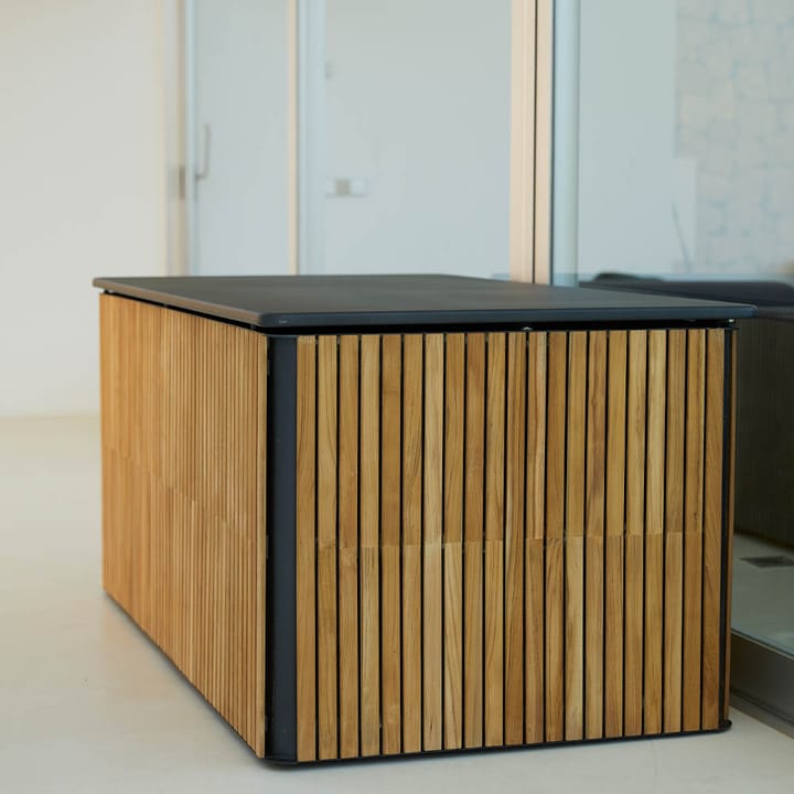 Combine putekasse, Teak, lava grey, liten Cane-line