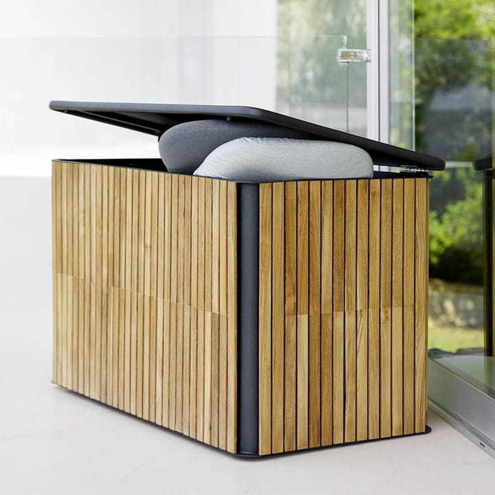 Combine putekasse, Teak, lava grey, liten Cane-line
