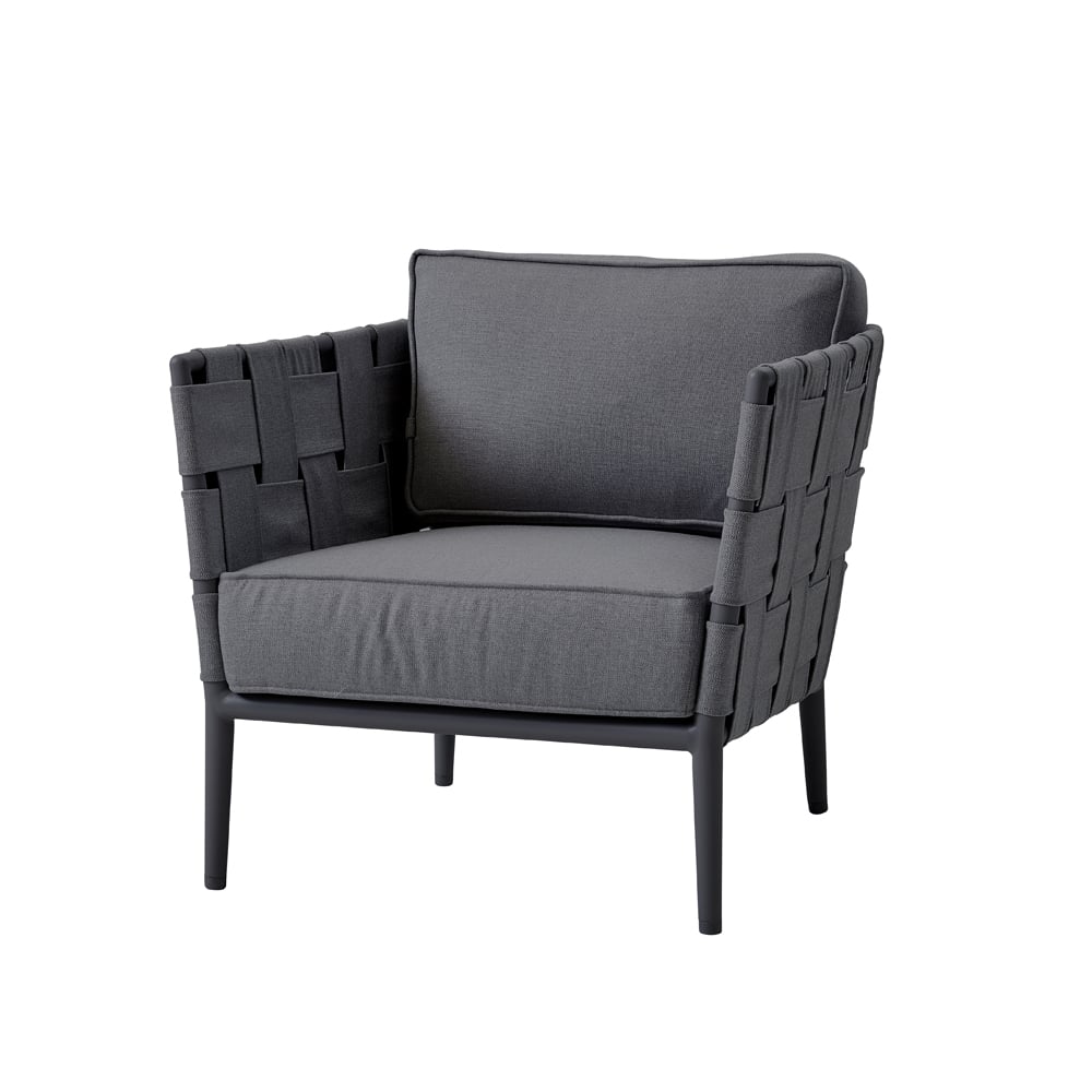Bilde av Cane-line Conic Loungestol Grey inkl. puter