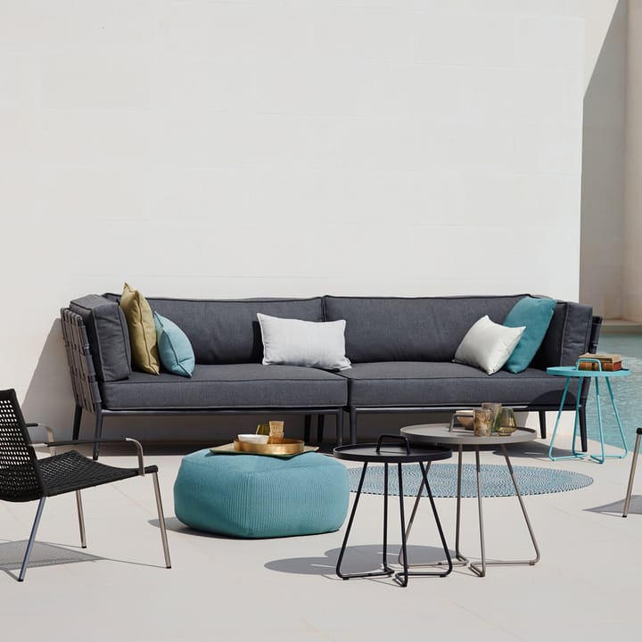 Conic modulsofa, Cane-Line airtouch grey, venstre, inkl. puter Cane-line