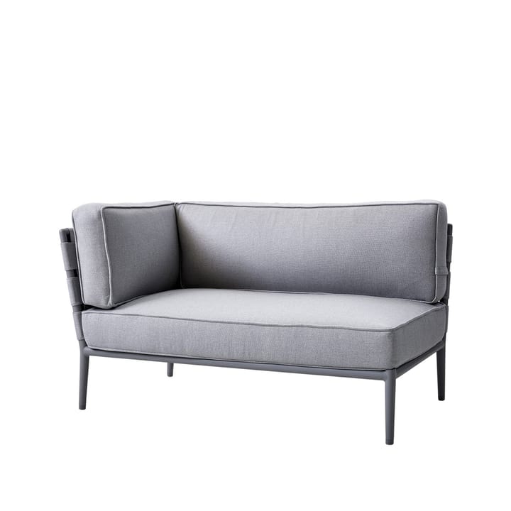 Conic modulsofa - Cane-Line airtouch light grey-høyre-inkl. puter - Cane-line