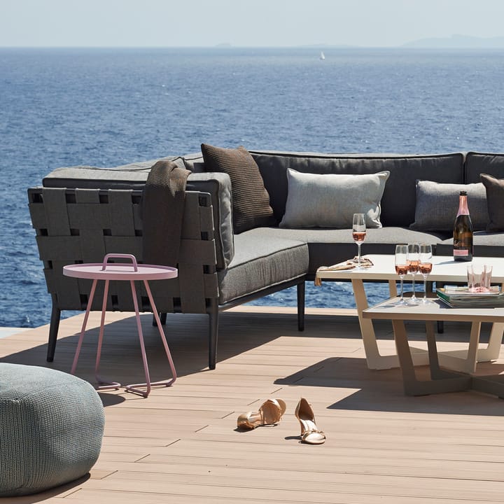 Conic modulsofa, Light grey dagseng inkl. puter Cane-line