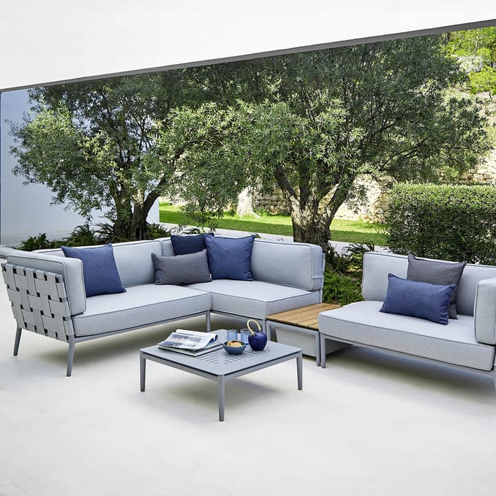 Conic modulsofa, Light grey-venstre-inkl. puter Cane-line