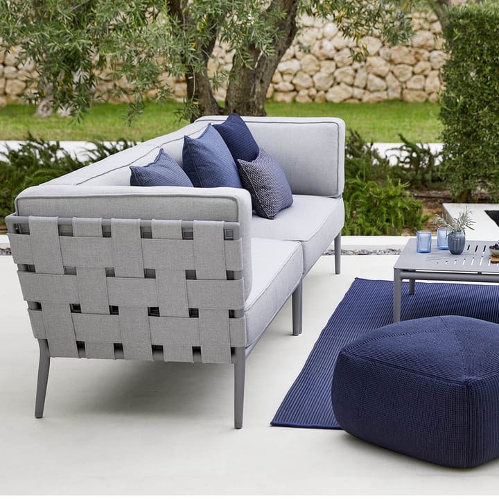 Conic modulsofa, Light grey-venstre-inkl. puter Cane-line