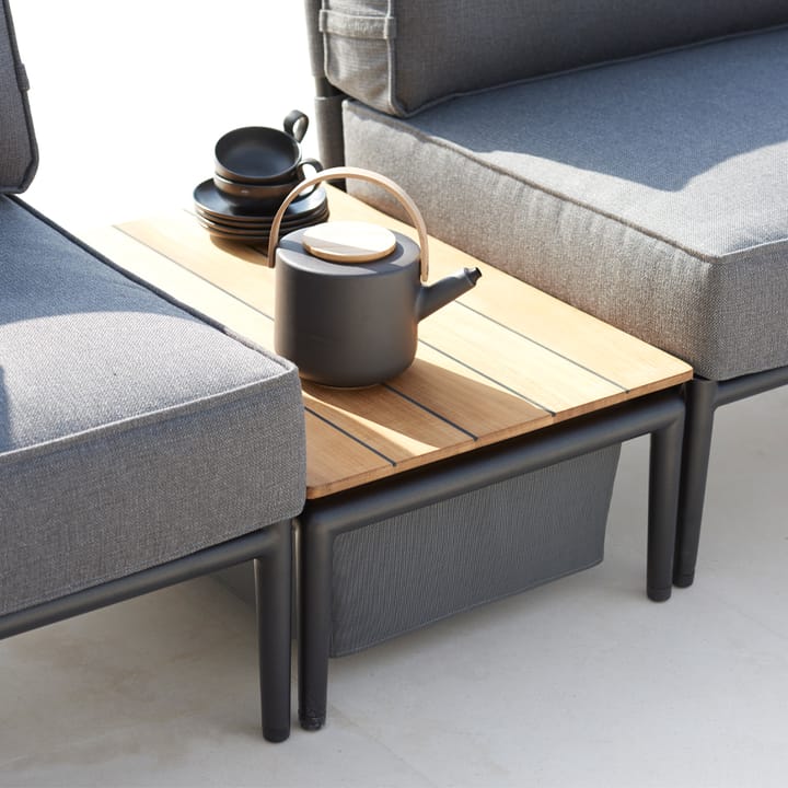 Conic sofabord, Grey, teak Cane-line