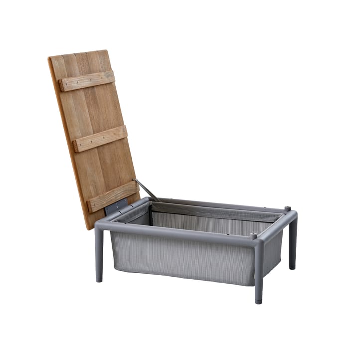 Conic sofabord, Light grey, teak Cane-line