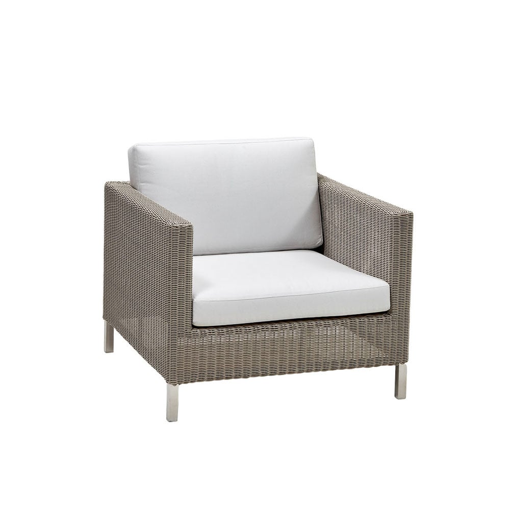 Cane-line Connect lenestol weave Taupe, putesett Cane-Line Natté hvit