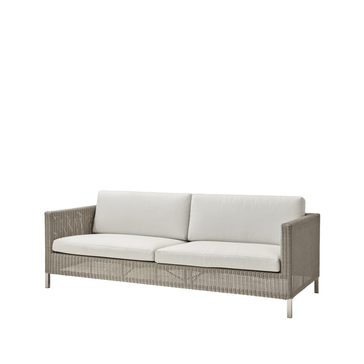 Connect sofa 3-seter - Taupe, putesett Cane-Line Natté white - Cane-line