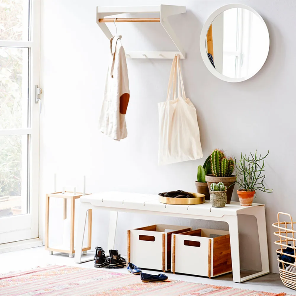 Copenhagen City hattehylle, Lava grey, teak Cane-line