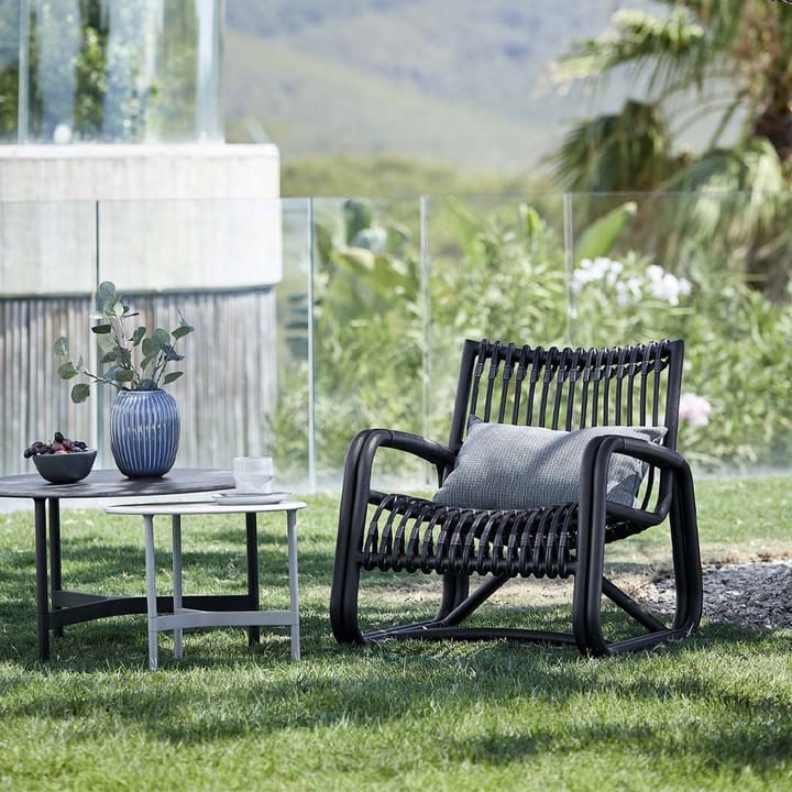Curve lenestol, Lava grey Cane-line