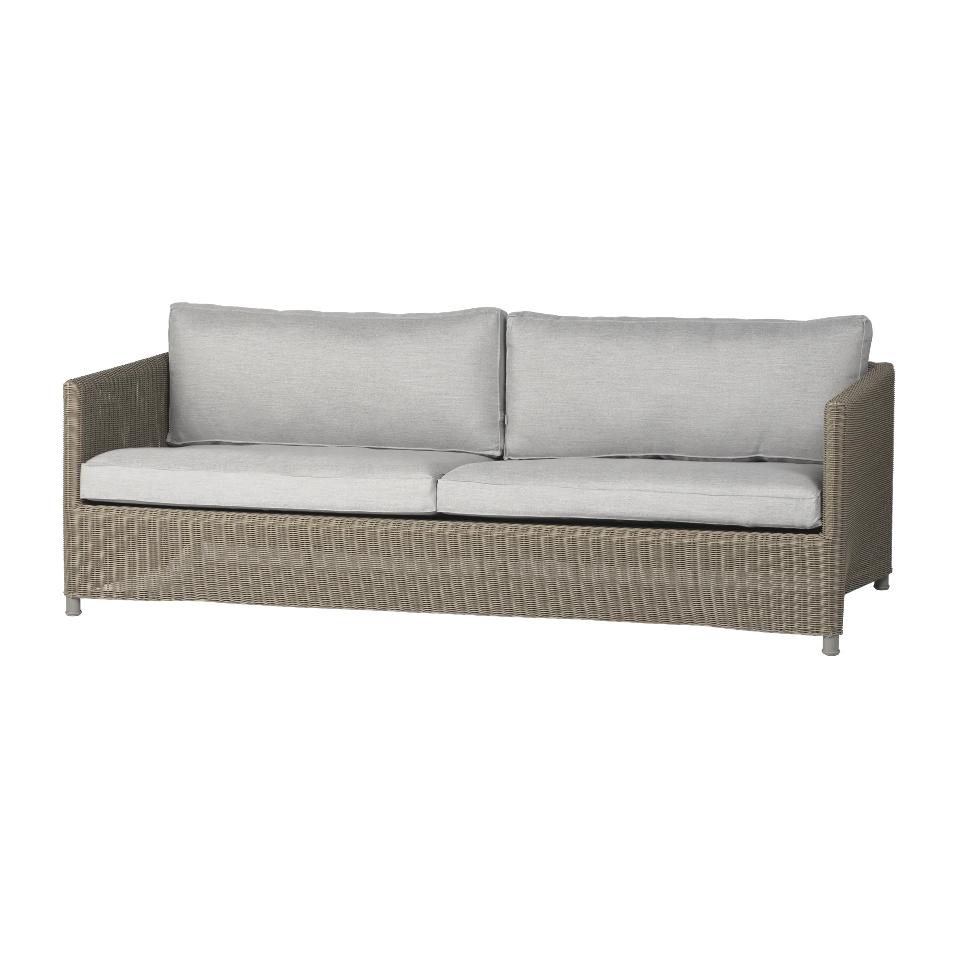 Diamond 3-seters sofa, Natural, caneline natté light grey Cane-line