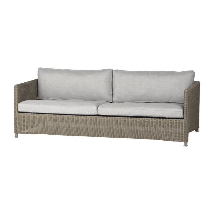 Diamond 3-seters sofa - Natural, caneline natté light grey - Cane-line