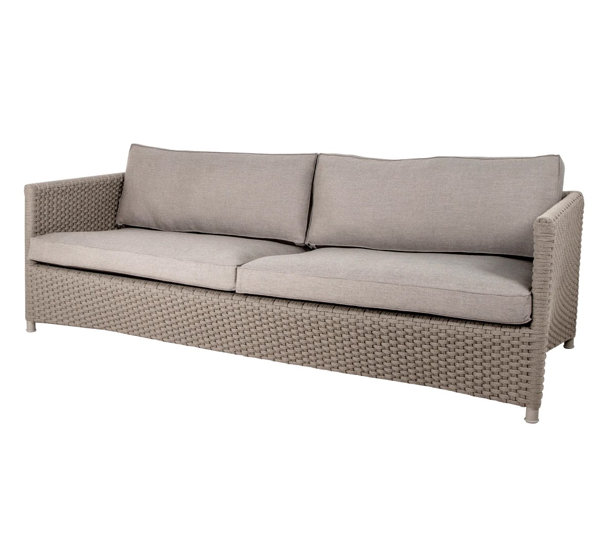 Cane-line Diamond sofa 3-seter soft rope Cane-Line Natté taupe