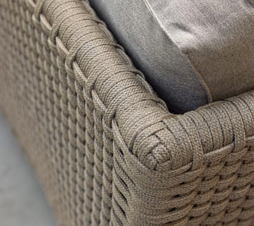 Diamond sofa 3-seter soft rope - Cane-Line Natté taupe - Cane-line