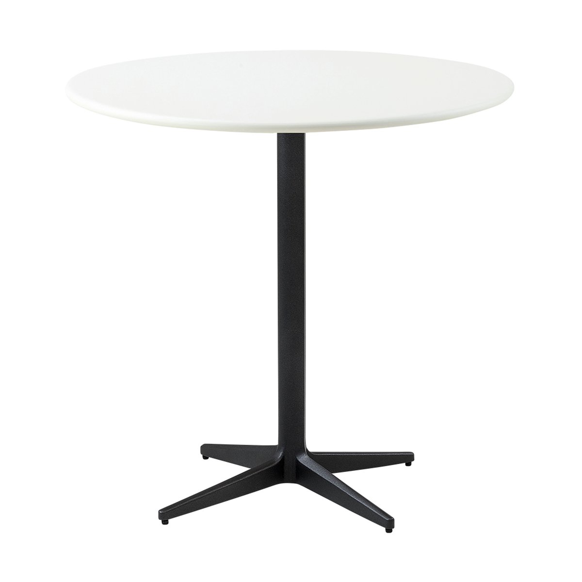 Drop kafébord Ø80 cm White-lava grey