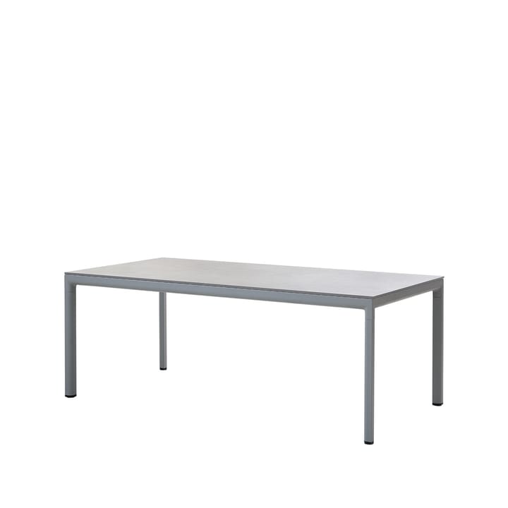 Drop spisebord - Fossilgrå-lysgrå aluminiumstativ - Cane-line