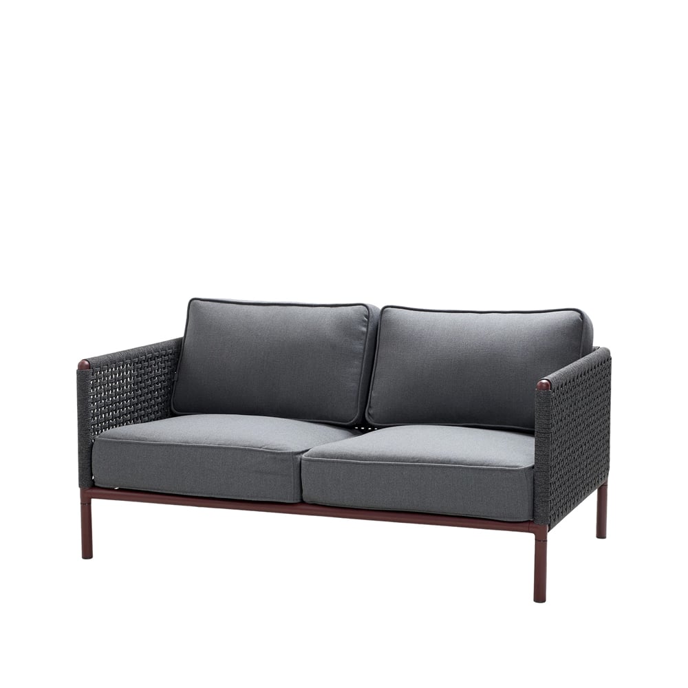 Cane-line Encore 2-seters sofa Cane-Line airtouch bordeaux/dark grey