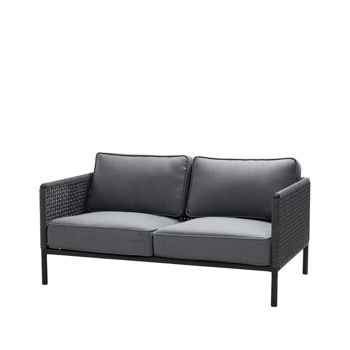 Encore 2-seters sofa - Cane-Line airtouch lava grey/dark grey - Cane-line
