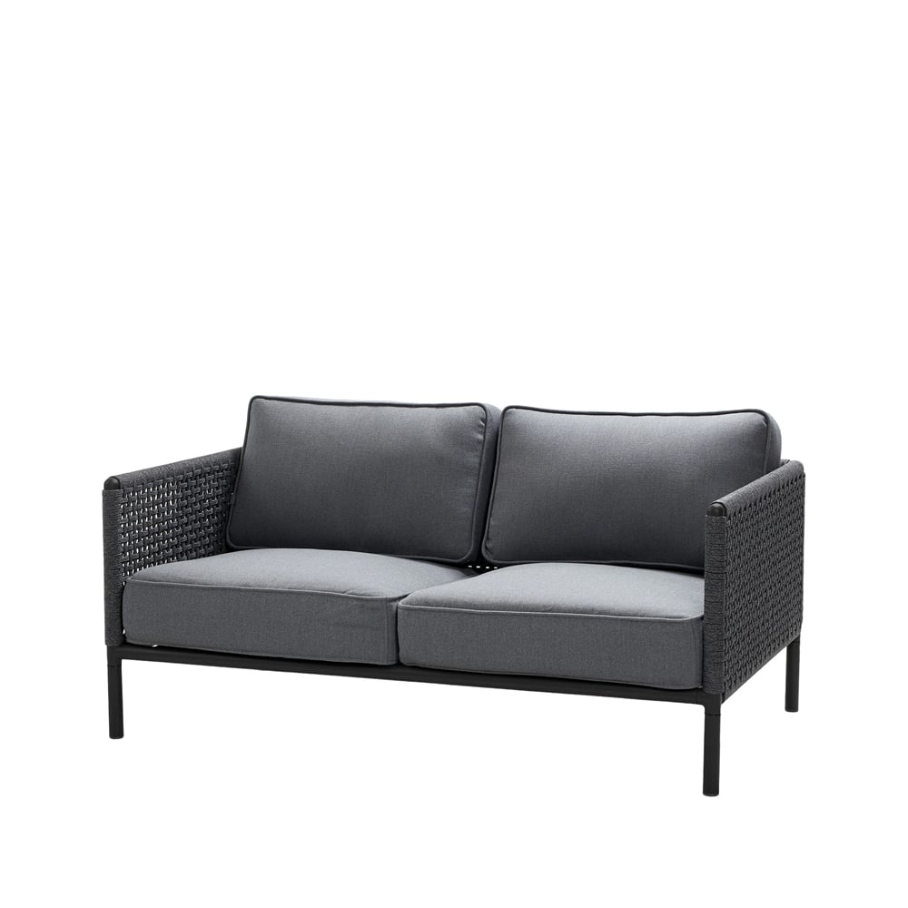 Cane-line Encore 2-seters sofa Cane-Line airtouch lava grey/dark grey