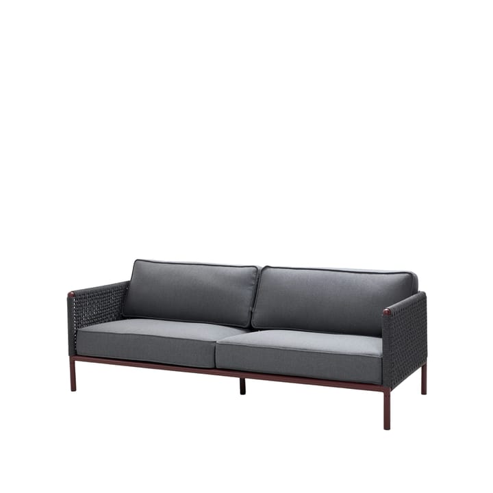 Encore 3-seters sofa - Cane-Line airtouch bordeaux/dark grey - Cane-line