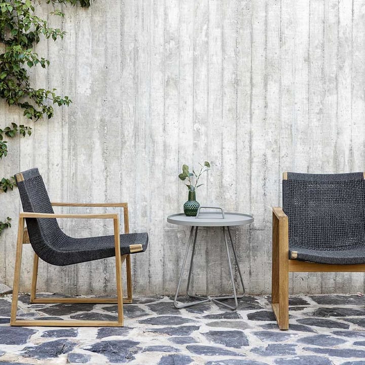 Endless Lounge lenestol, Dark grey, teakstativ Cane-line