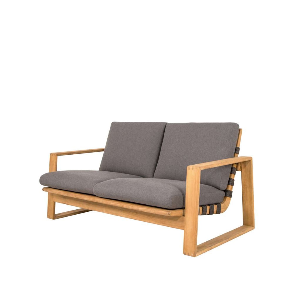Cane-line Endless Soft 2-seters sofa teak Cane-Line AirTouch grey