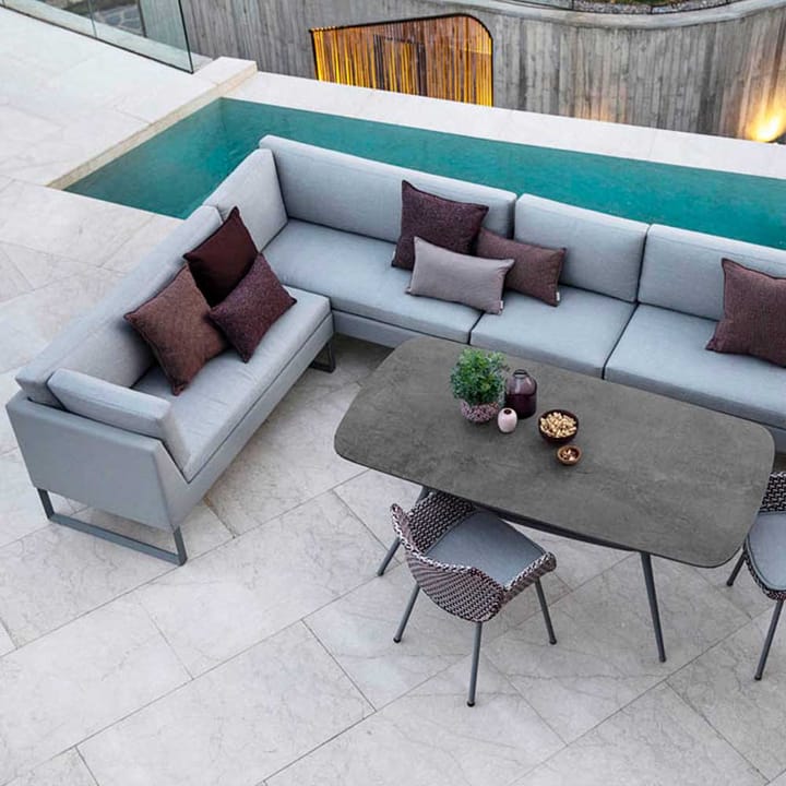 Flex modulsofa, Grey, venstre, inkl. puter Cane-line