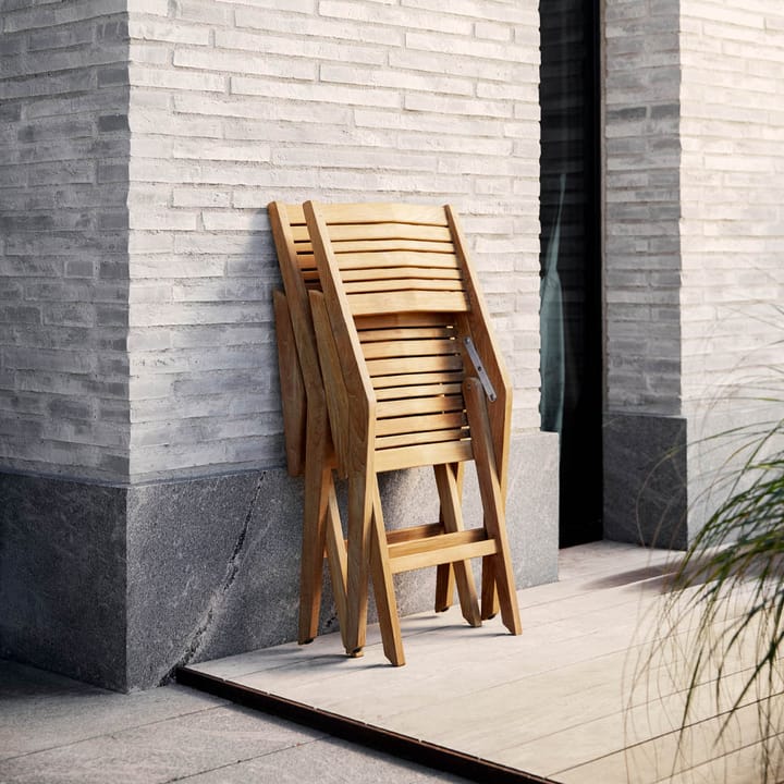 Flip sammenleggbar stol, Teak, med armlener Cane-line