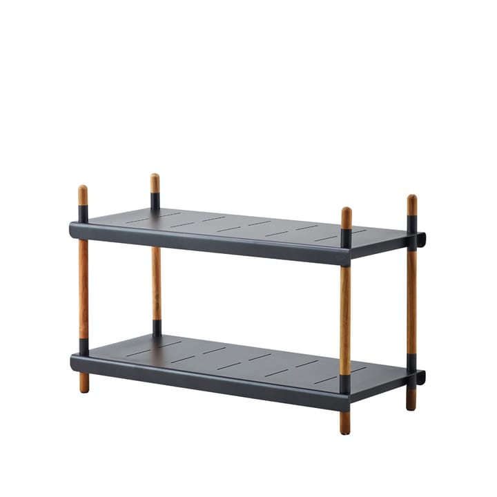 Frame hyllesystem, Lava grey, lav, teak Cane-line