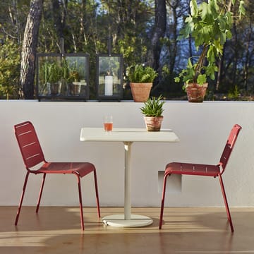 Go kafébord teak 72x72 cm - Lava grey stativ - Cane-line