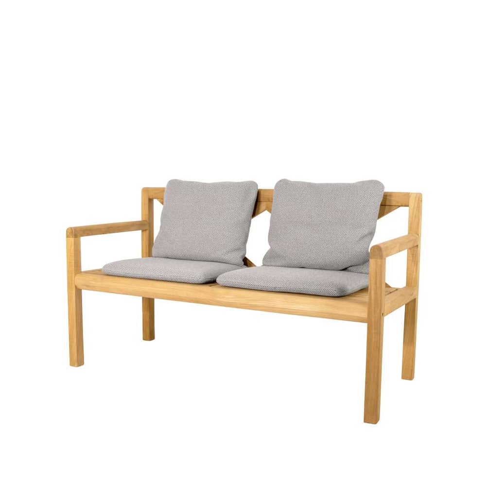 Cane-line Grace 2-seters benk Light grey, teak