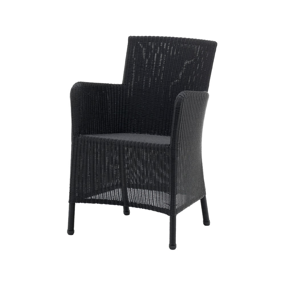 Cane-line Hampsted karmstol weave Black | Skandinavisk Design | Hagestoler | Svart