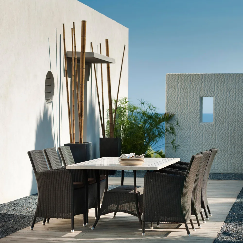 Hampsted karmstolpute, Cane-line Natté grey Cane-line