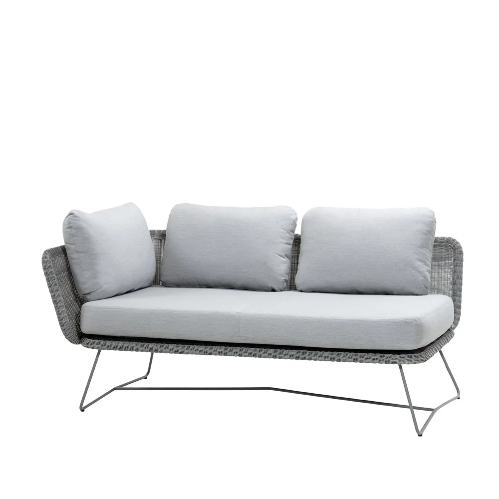 Horizon modulsofa, Cane-Line Natté light grey, høyre Cane-line