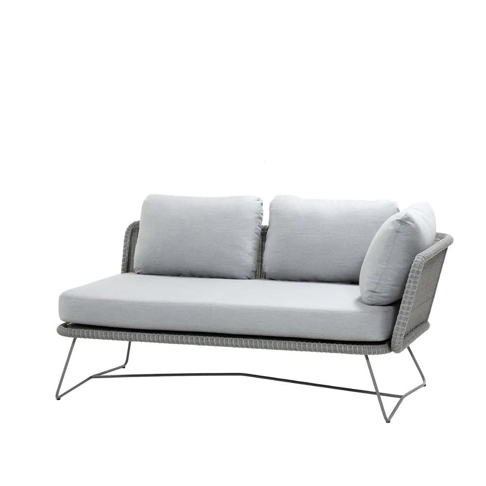Horizon modulsofa, Cane-Line Natté light grey, venstre Cane-line