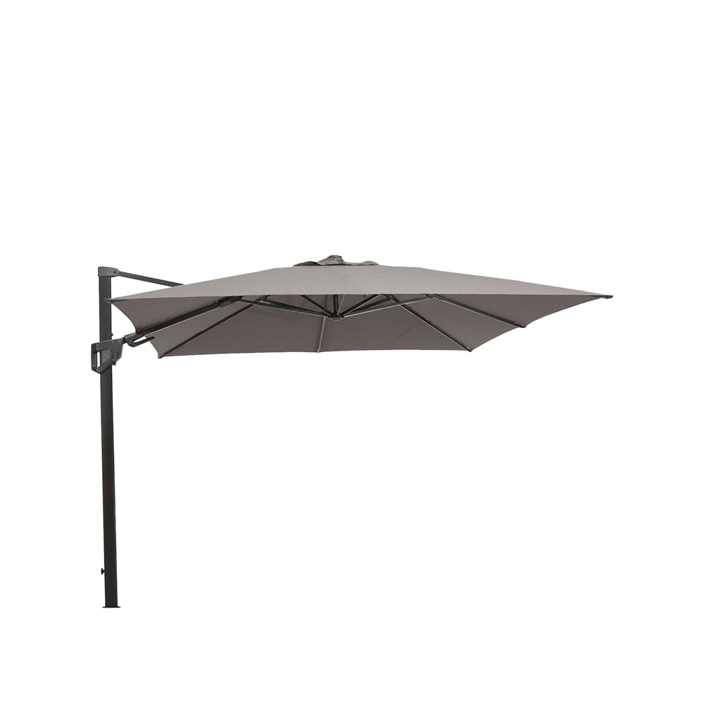 Cane-line, Hyde Luxe Tilt Parasoll 300X300 cm Lysgrå