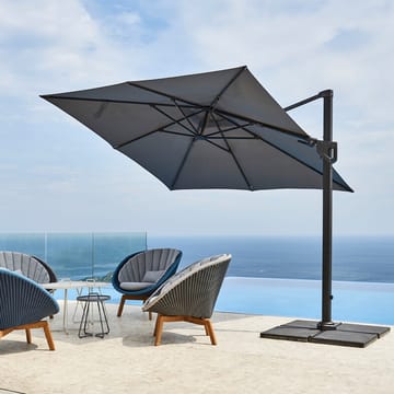 Hyde Luxe Tilt parasoll 300x300 cm - Antrasitt - Cane-line