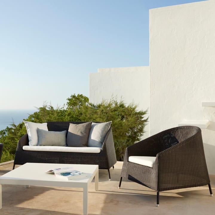 Kingston loungesofa 2-seter, Mocca Cane-line
