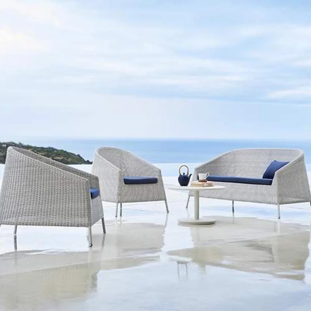 Kingston loungesofa 2-seter, White grey Cane-line