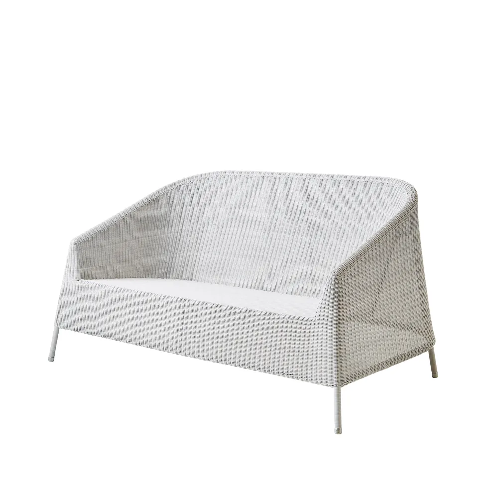 Kingston loungesofa 2-seter, White grey Cane-line
