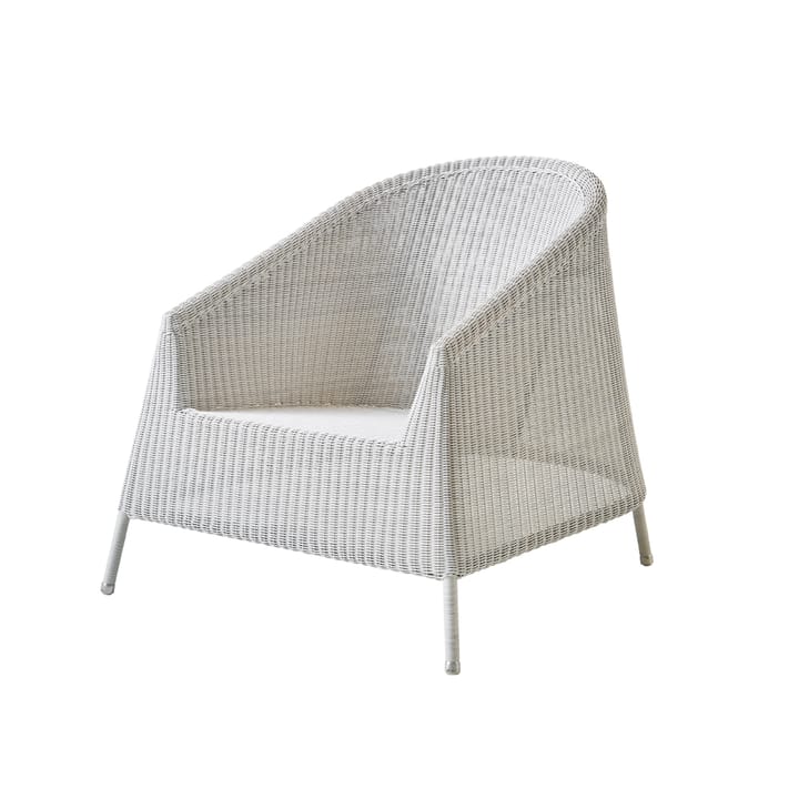 Kingston loungestol - white grey - Cane-line