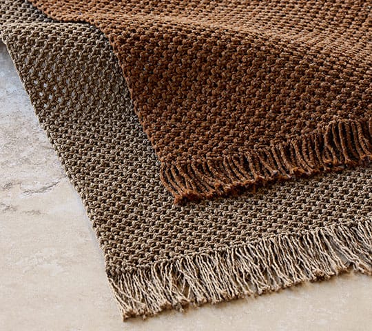 Knit teppe 170x240 cm, Umber brown (Soft Rope) Cane-line